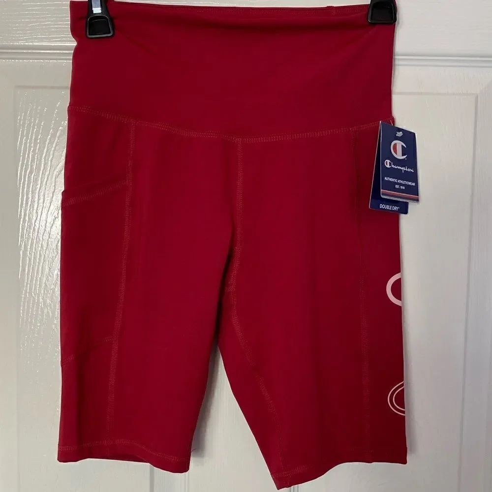 CHAMPION Women’s Small Red Sports Bike Shorts
